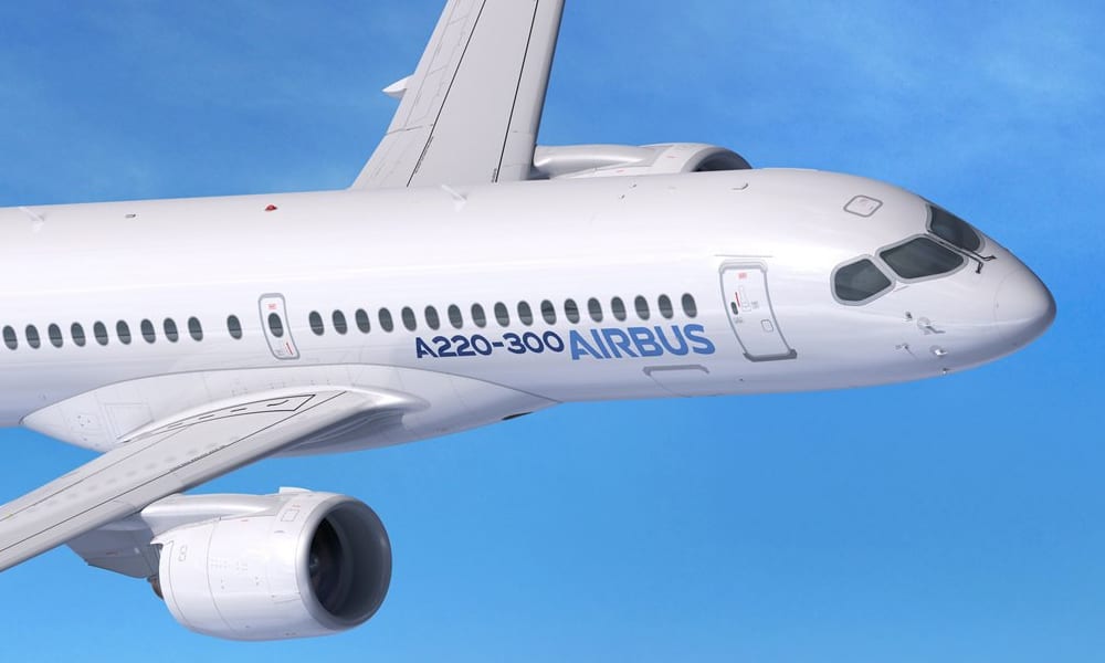Airbus plan in the sky
